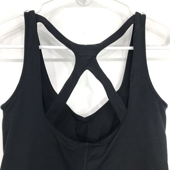 Lululemon Optimal Black Strappy Racerback Built in Bra Athletic Tank Top - Picture 12 of 16